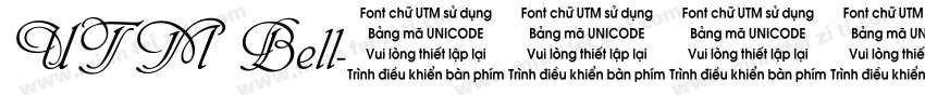 UTM Bell字体转换
